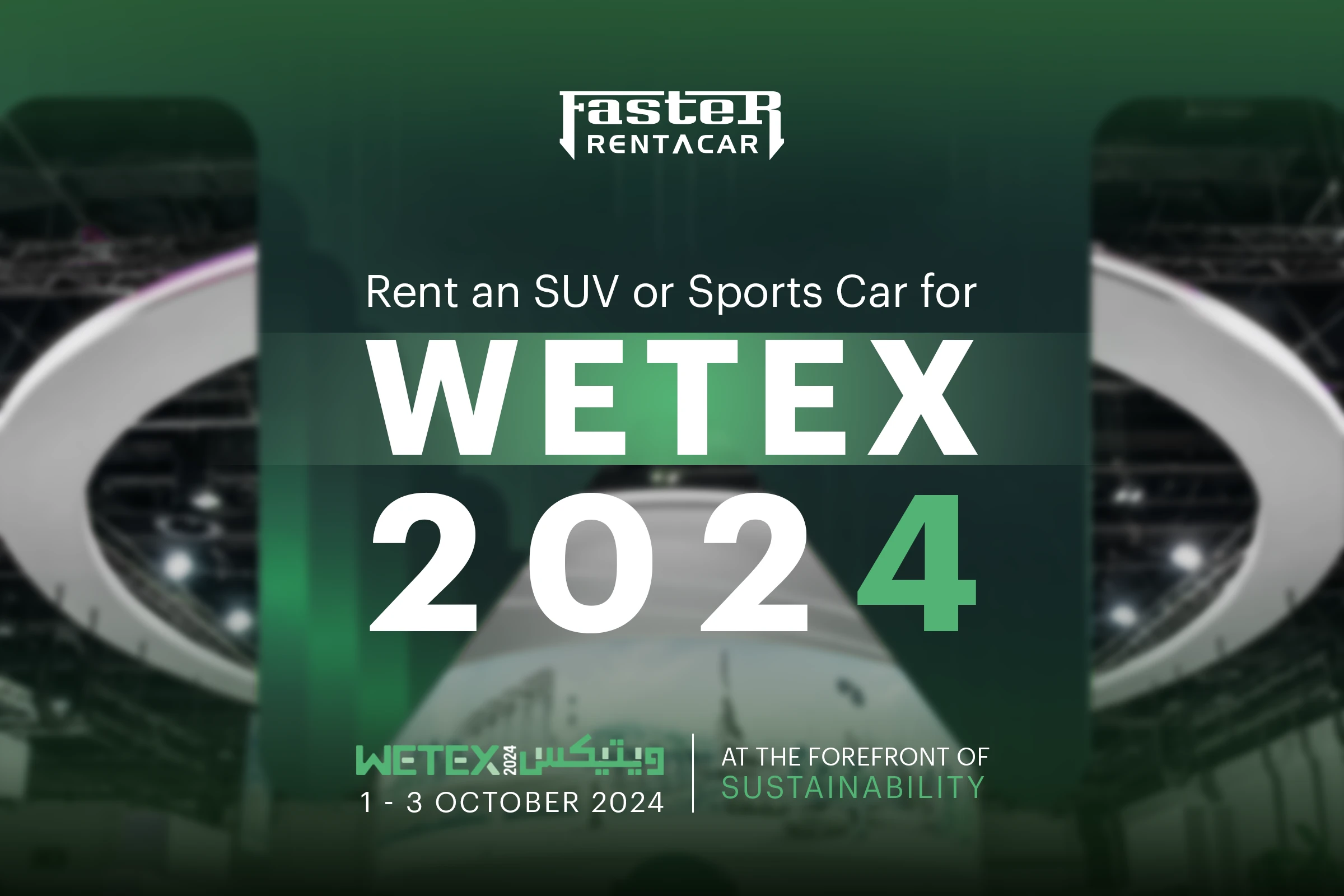 Sustainability on the Road Rent an SUV or Sports Car for WETEX 2024